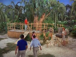 Bob Denver, Alan Hale Jr., Tina Louise, Russell Johnson, and Dawn Wells in Gilligan's Island (1964)