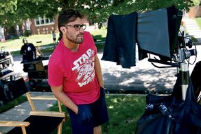 Richard Tanne on the set of Southside with You