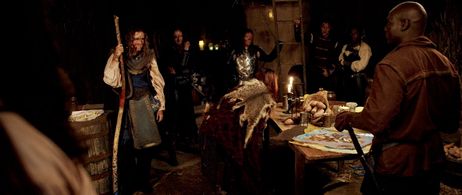 Dante Walker, Kelly Lynn Reiter, Rebecca Blum, Kellie Carroll, Maxine Eloi, and Karina Simonis in Broken Swords: The Las