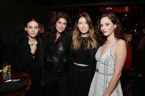 Rooney Mara, Francesca Gregorini, Jessica Biel and Kaya Scodelario at the after party for The Truth About Emanuel