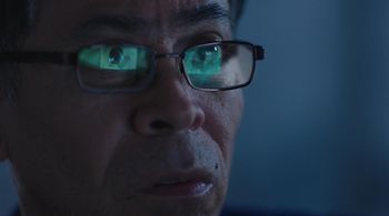 Oswaldo Salas as Angel in a scene of the peruvian short film 