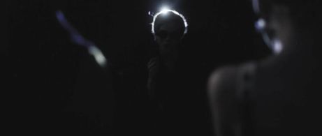 Victoria as Andy Warhol in Traveling With Ani