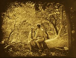 White Parker and Esther LeBarre in The Daughter of Dawn (1920)