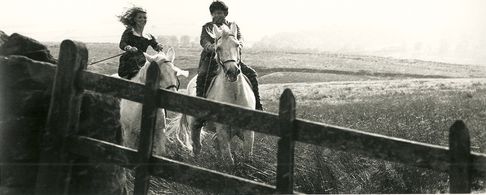 With Juliette Binoche in Wuthering Heights