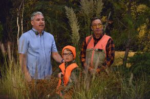 Tim Allen, Victor Gonzalez, and Flynn Morrison in Last Man Standing (2011)