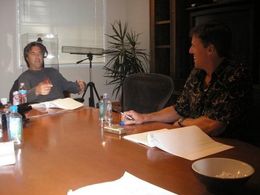 Bob Destri Hilgenberg and Rob Muir - ImageMovers Walt Disney Studios - Creative meeting for Moms Needs Moms, Robert Zeme