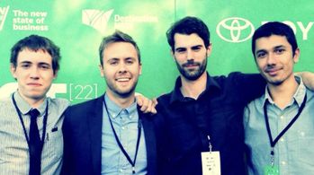 Martin Sharpe, Will Lovett, Jeremy Weppner and Pablo Tochez Anderson at Tropfest