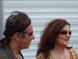 Al Pacino and Debra Markowitz on the set of Phil Spector