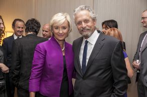 Michael Douglas and Tina Brown