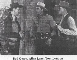 Tom London, Bud Geary, and Allan Lane in Trail of Kit Carson (1945)