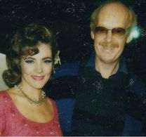 Pamela Roussel (aka Clay) and Mick Jackson on set of DOUBLE AGENT (aka YURI NOSENKO, KGB)
