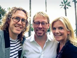 Peter Settman together with colleagues Daniel Lägersten and Helena Danielsson.
