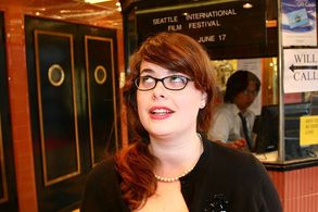 Lacey Leavitt at the Blood on the Flat Track festival premiere.