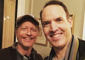 with Eric Stoltz on the set of Madam Secretary