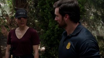 Katrina Law and Caleb Alexander Smith in NCIS
