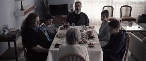 Esti Zakheim, Moris Cohen, and Liat Harlev in Silent (2022)