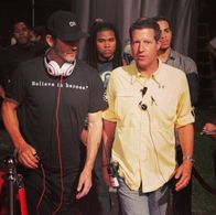 Fox & Berg on the set of Ballers