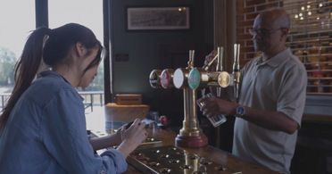 Murali Vidhyadharan and Grace Chim in Blink Time (2023)