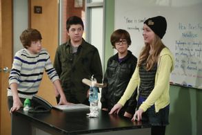 Bradley Steven Perry, Jake Short, Cozi Zuehlsdorff, and Augie Isaac in Mighty Med (2013)