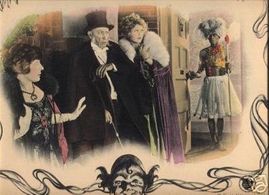 Charlotte Merriam, Harry Myers, and Clarissa Selwynne in The Brass Bottle (1923)