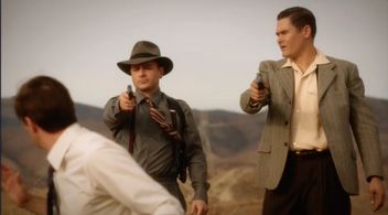 Bert Rotundo, James D'Arcy and Tim Soergel in Agent Carter 2016