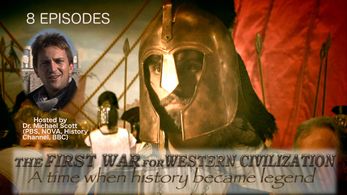 Michael Scott and Lucas Reeves in The First War for Western Civilization (2014)