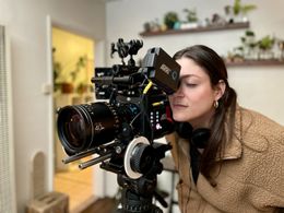 Margaux Susi on set of 'guts'