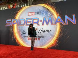 Anna Brisbin at the premiere of Spider-man: No Way Home