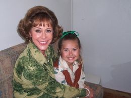 Nina Jones & Ellie Zullers on the set of 