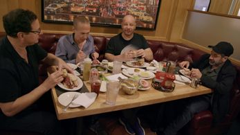 Dave Attell, Gilbert Gottfried, Jeffrey Ross, and Bob Saget in Bumping Mics with Jeff Ross & Dave Attell (2018)