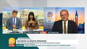 Ben Shephard, Ed Davey, and Ranvir Singh in Good Morning Britain: Episode dated 15 November 2019 (2019)