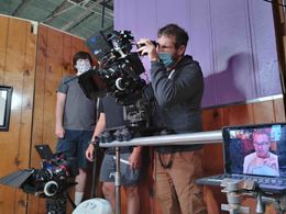 Phil Gorn on the A Wall Away set... virtually.