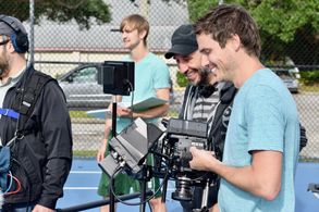 On the set Director of Photography, Ryan Lightbourn for The Suicide of James Rider (2018)