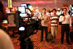 Evan Mathew Weinstein, Drew Seltzer, and Zack Griffiths in Leaving Circadia (2014)