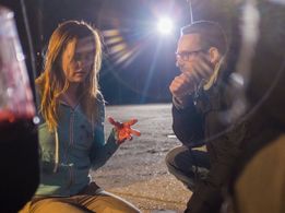 Directing actress Marcienne Dwyer on the set of RUIN ME.