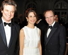 Ralph Fiennes, Colin Firth, and Livia Giuggioli