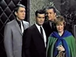 Marvin Brody, Dennis Cross, Alice Ghostley, and Felice Orlandi in Captain Nice (1967)