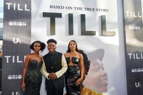 Chinonye Chukwu, Danielle Deadwyler, and Jalyn Hall at an event for Till (2022)