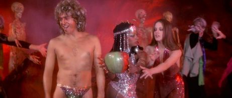 Grace Kennedy, Allan Love, and Catherine Mary Stewart in The Apple (1980)