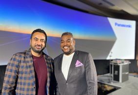 CES 2023 PANASONIC PRESS CONFERENCE HOST KAL PENN DJ SYDNEY COLSTON