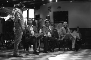 Caito Ortiz, Saulo Rodrigues, Stepan Nercessian and Jorge Cerruti backstage of JULES & DOLORES 2015