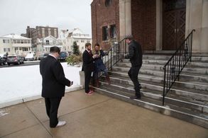 Jason Michael Brescia directing Joe Murphy, Ryan Karels, and Lauren 