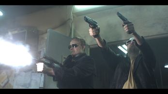 Chris Wylde and David Anders in The Revenant (2009)