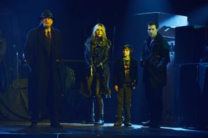 David Bradley, Corey Stoll, Ruta Gedmintas, and Ben Hyland in The Strain (2014)