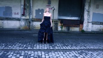 Katherine Crockett in a still from Mike Kobal's film Prologue:Blue