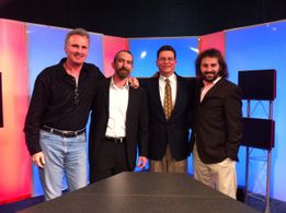 On the set of 'Night Talk'