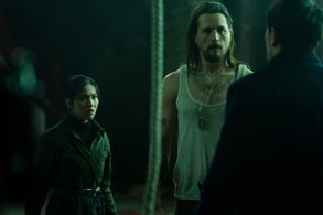 Winston, Ben Robson, Nhung Kate, and Colin Woodell in The Continental: From the World of John Wick: Night One (2023)