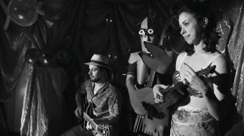 Christopher Hirsh, Emily Young, and Miguel Rosales in God of Love (2010)