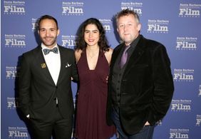 Martin Gooch, Jesus Lloveras and Natalia Bilbao at The Santa Barbara International Film Festival