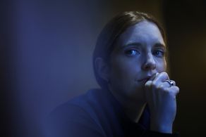 Britian Seibert as Eva in A Murder at the End of the World